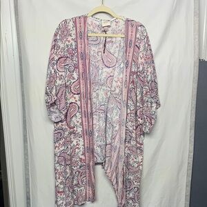 Paisley Patterned Kimono Cardigan
